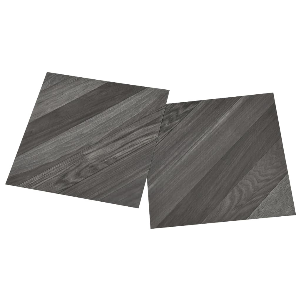 vidaXL Självhäftande golvplankor 55 st PVC 5,11 m² grå ränder