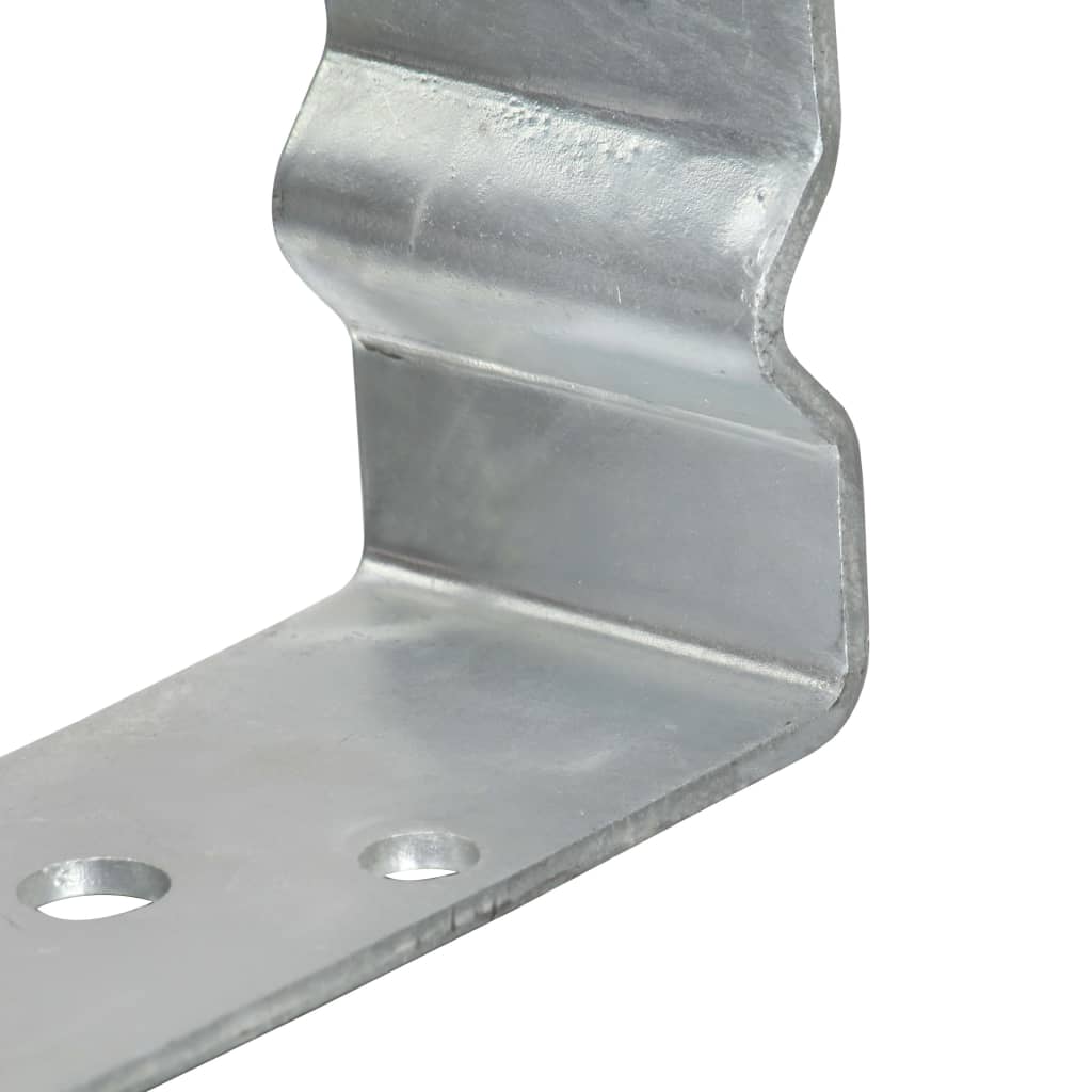 vidaXL Jordankare 6 st silver 12x6x15 cm galvaniserat stål