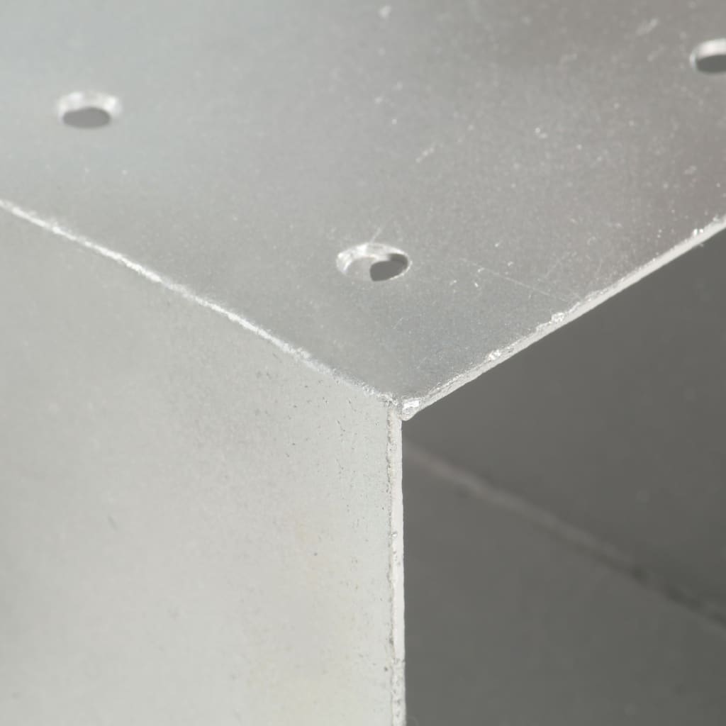 vidaXL Stolpbeslag Y-form galvaniserad metall 91x91 mm