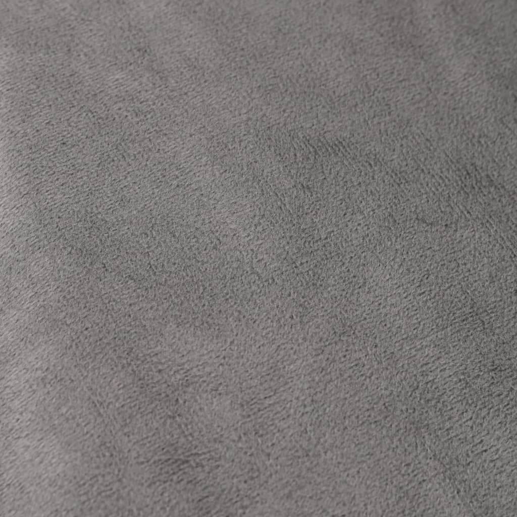 vidaXL Tyngdtäcke med påslakan grå 200x225 cm 13 kg tyg