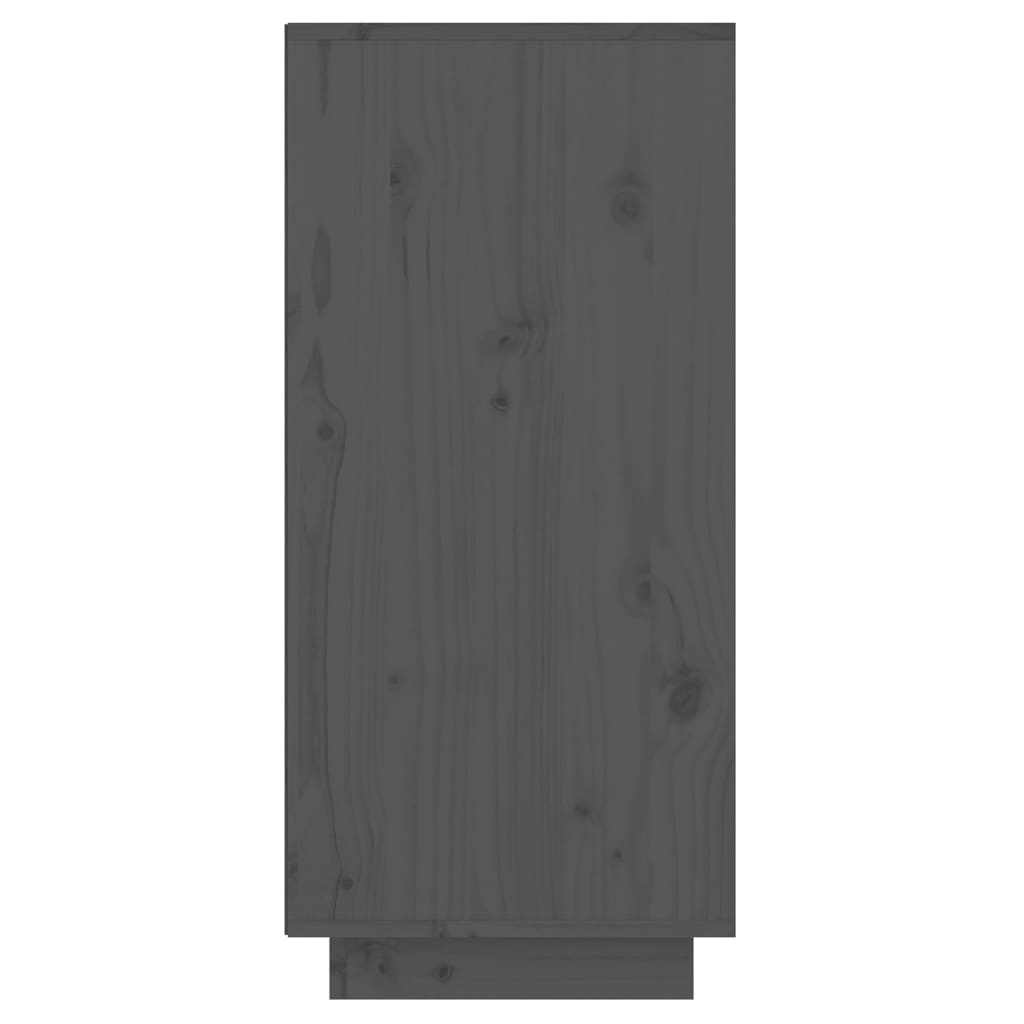 vidaXL Konsolbord grå 60x34x75 cm massiv furu