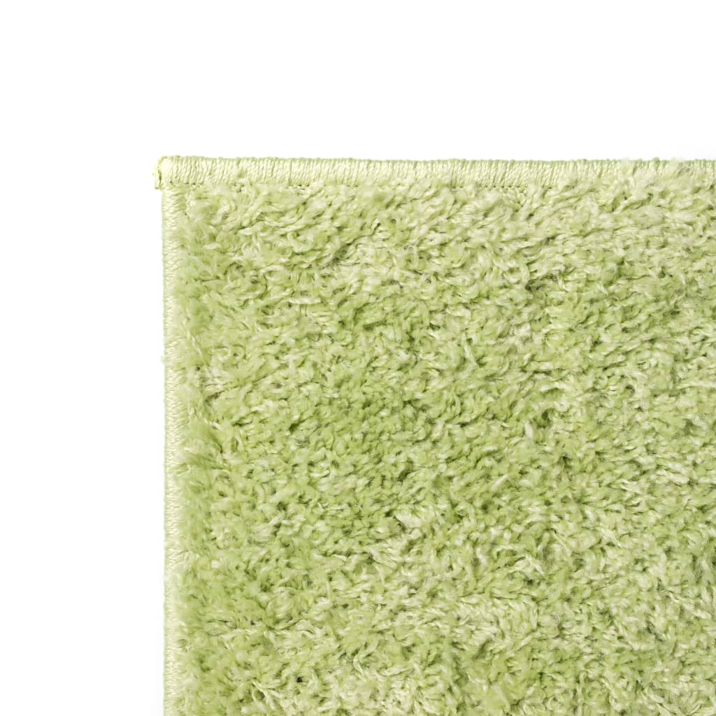 vidaXL Shaggy-matta 80x150 cm grön
