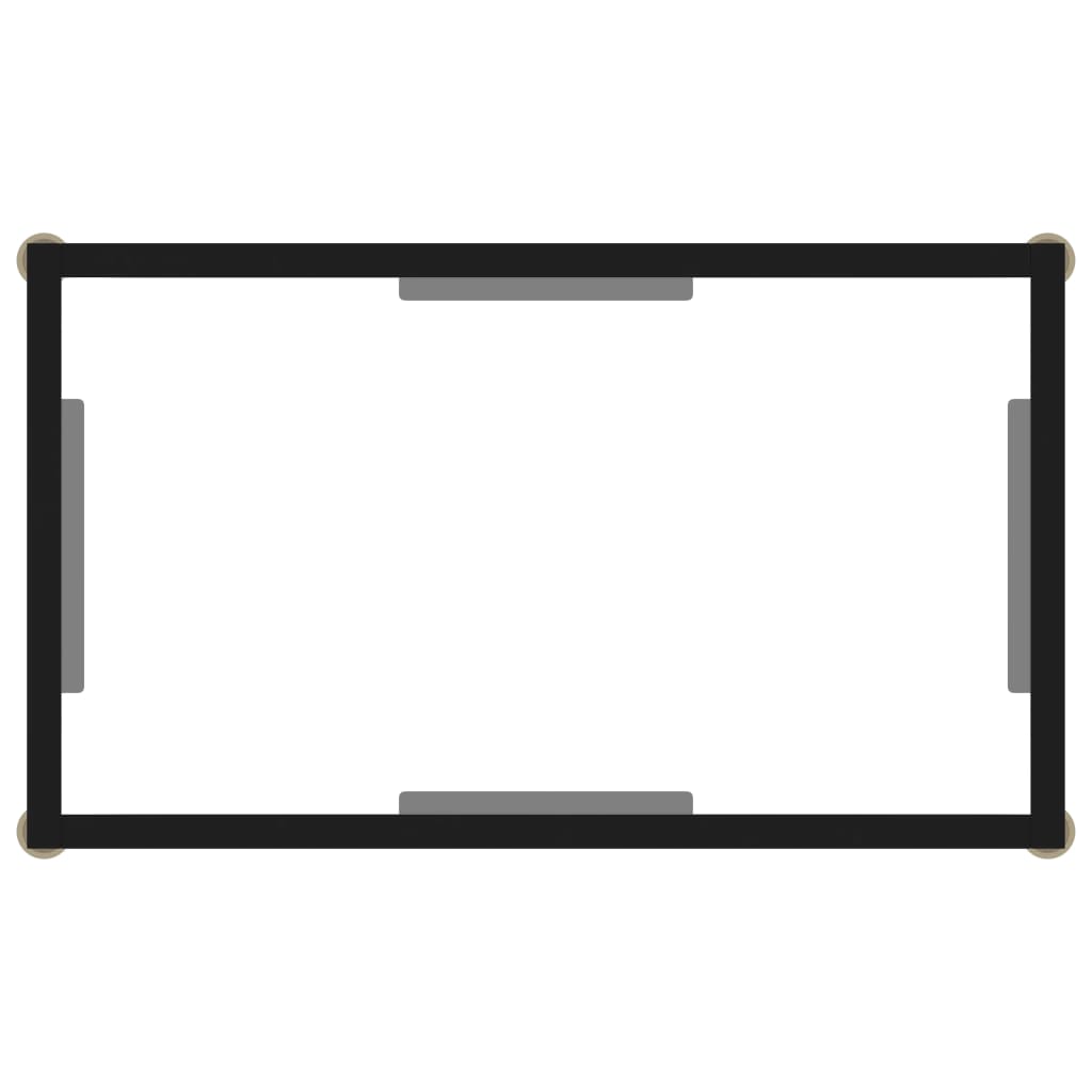 vidaXL Konsolbord transparent 60x35x75 cm härdat glas