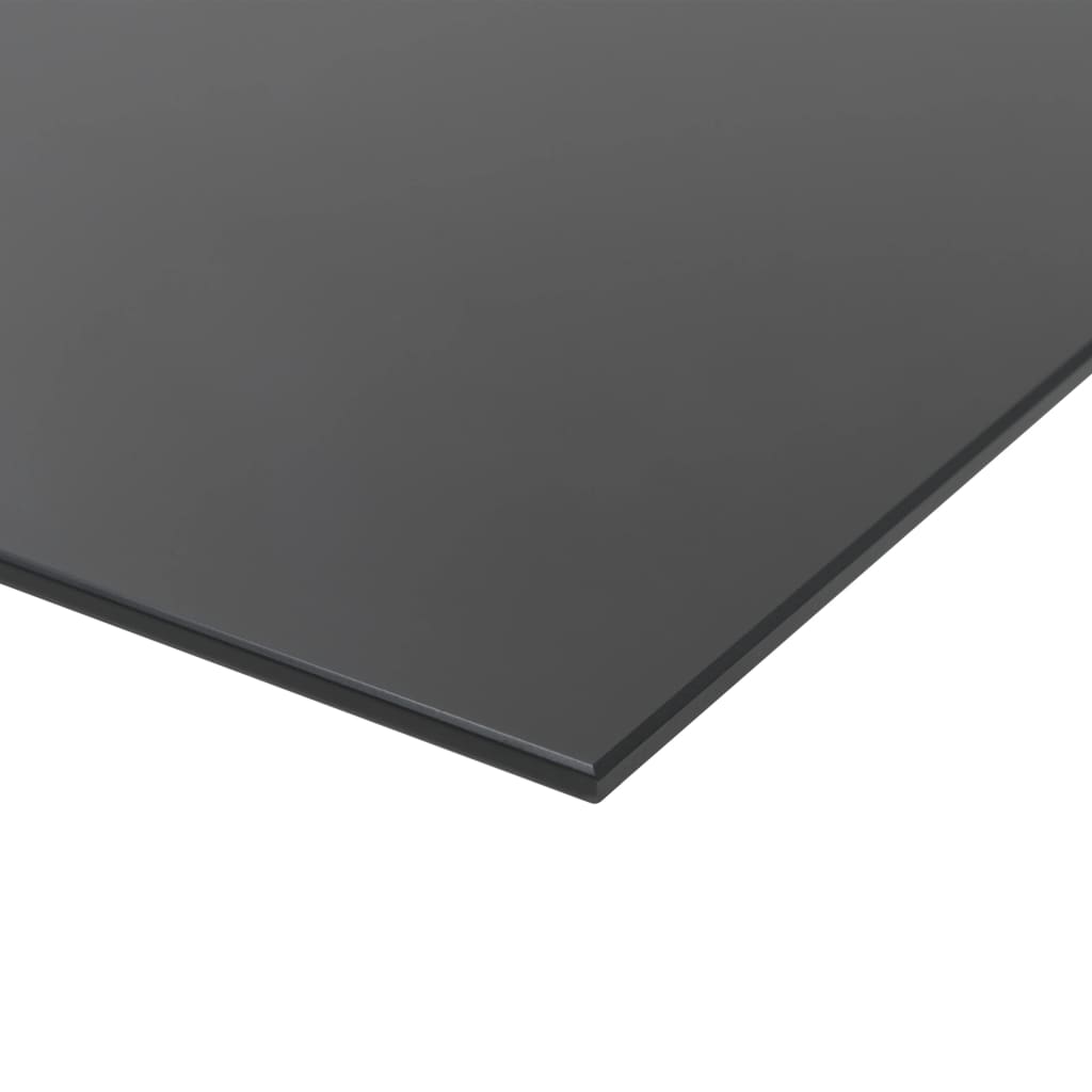 vidaXL Svarta tavlan magnetisk väggmonterad glas 100x60 cm