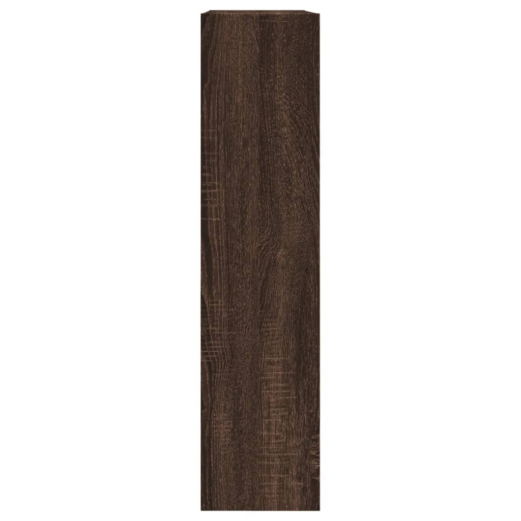 vidaXL Skohylla brun ek 80x21x87,5 cm konstruerat trä