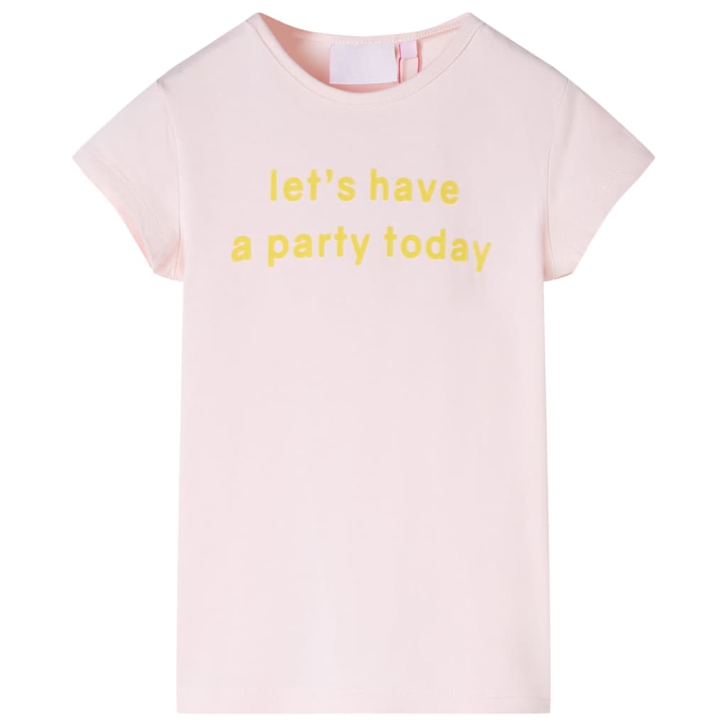T-shirt för barn mild rosa 92