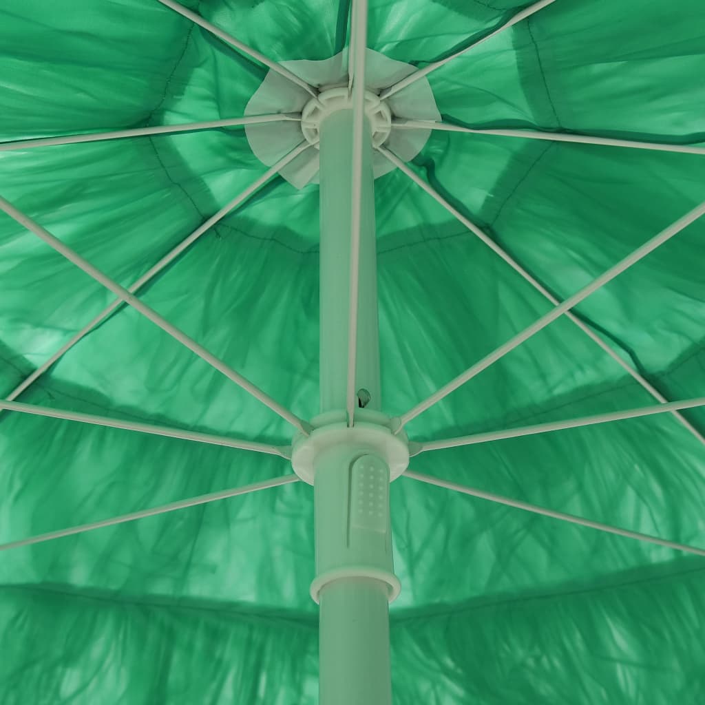 vidaXL Strandparasoll Hawaii grön 180 cm