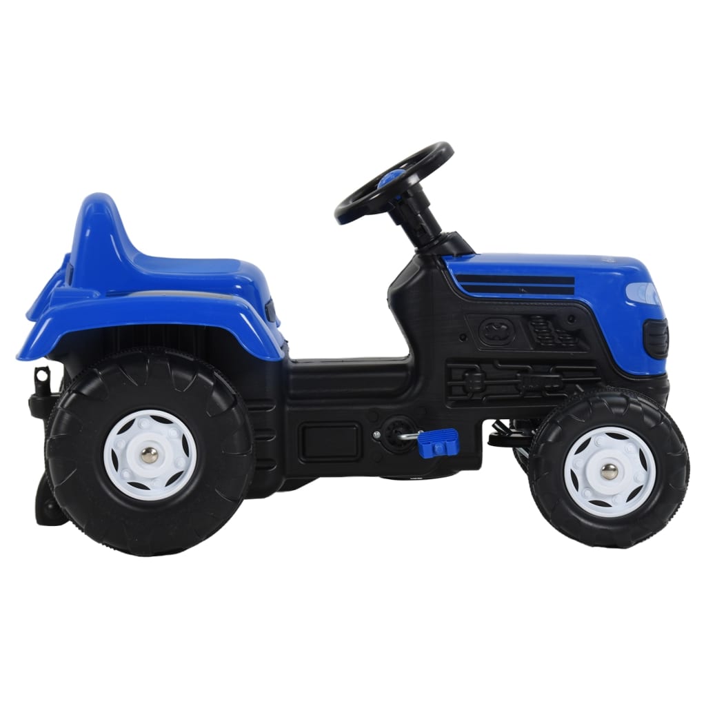 vidaXL Pedaltraktor för barn blå