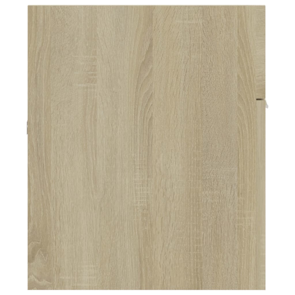 vidaXL Tvättställsskåp sonoma-ek 100x38,5x46 cm konstruerat trä