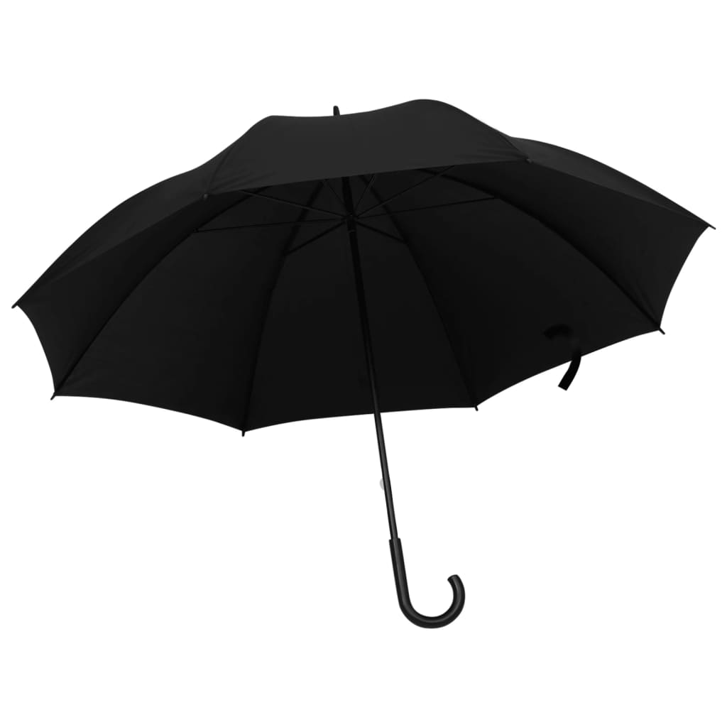 vidaXL Paraply svart 130cm