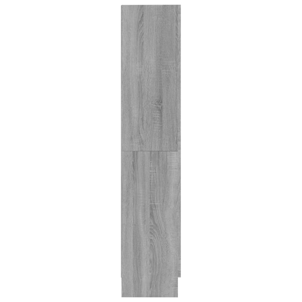 vidaXL Bokskåp grå sonoma 82,5x30,5x150 cm konstruerat trä