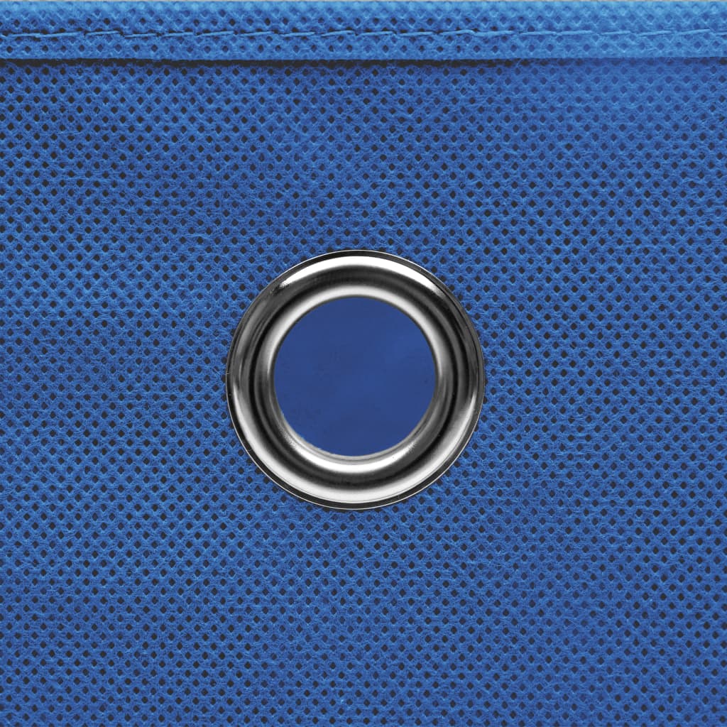 vidaXL Förvaringslådor med lock 4 st 28x28x28 cm blå