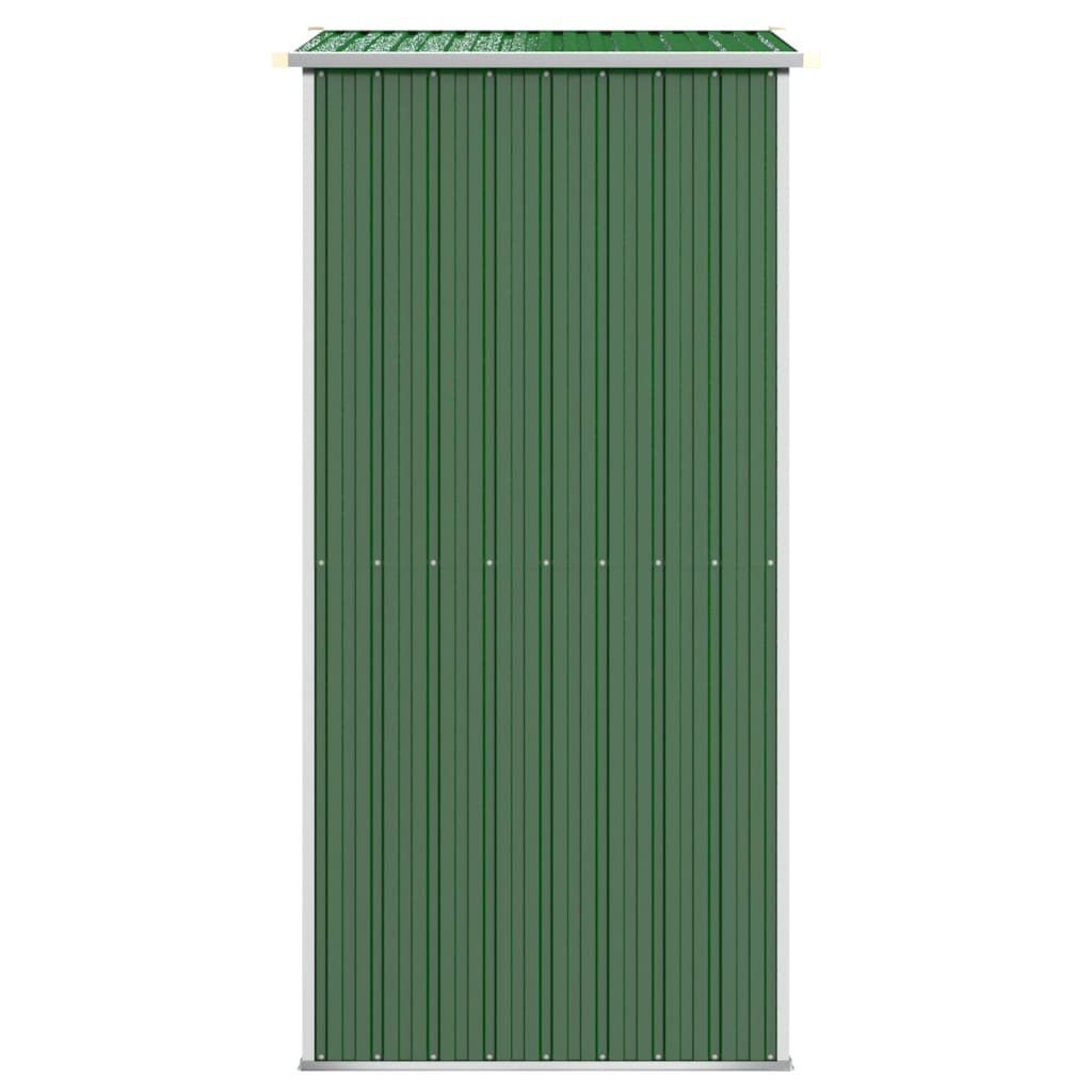 vidaXL Trädgårdsskjul grön 192x108x223 cm galvaniserat stål