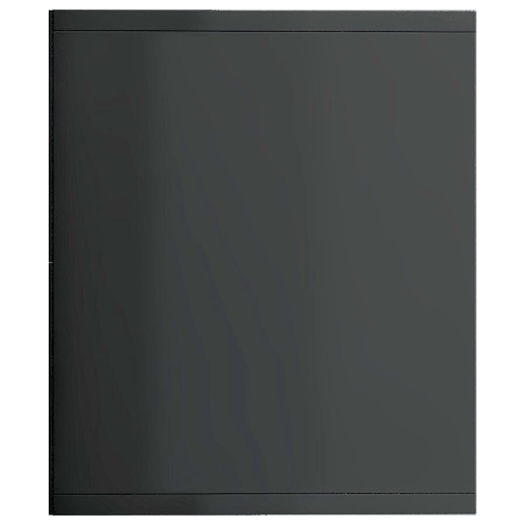 vidaXL Bokhylla/TV-bänk grå högglans 143x30x36 cm