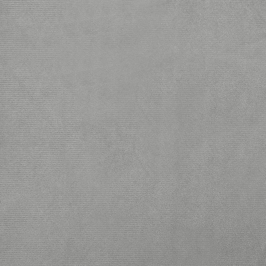 vidaXL Barnsoffa ljusgrå 70x40x24 cm sammet