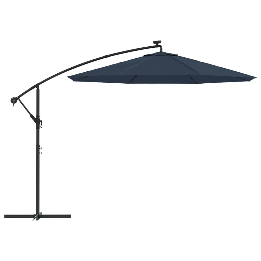 vidaXL Reservtyg för frihängande parasoll blå 350 cm