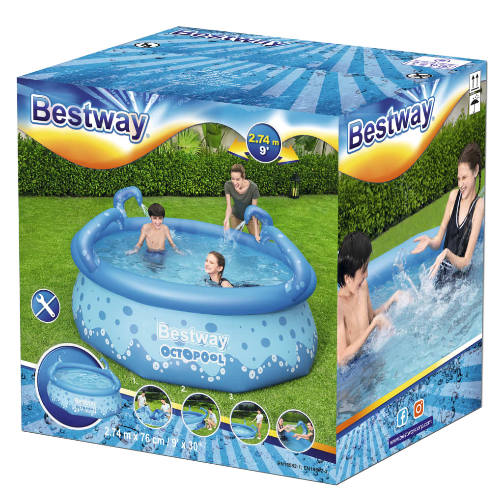 Bestway Snabbt uppställbar pool "OctoPool" 274x76 cm