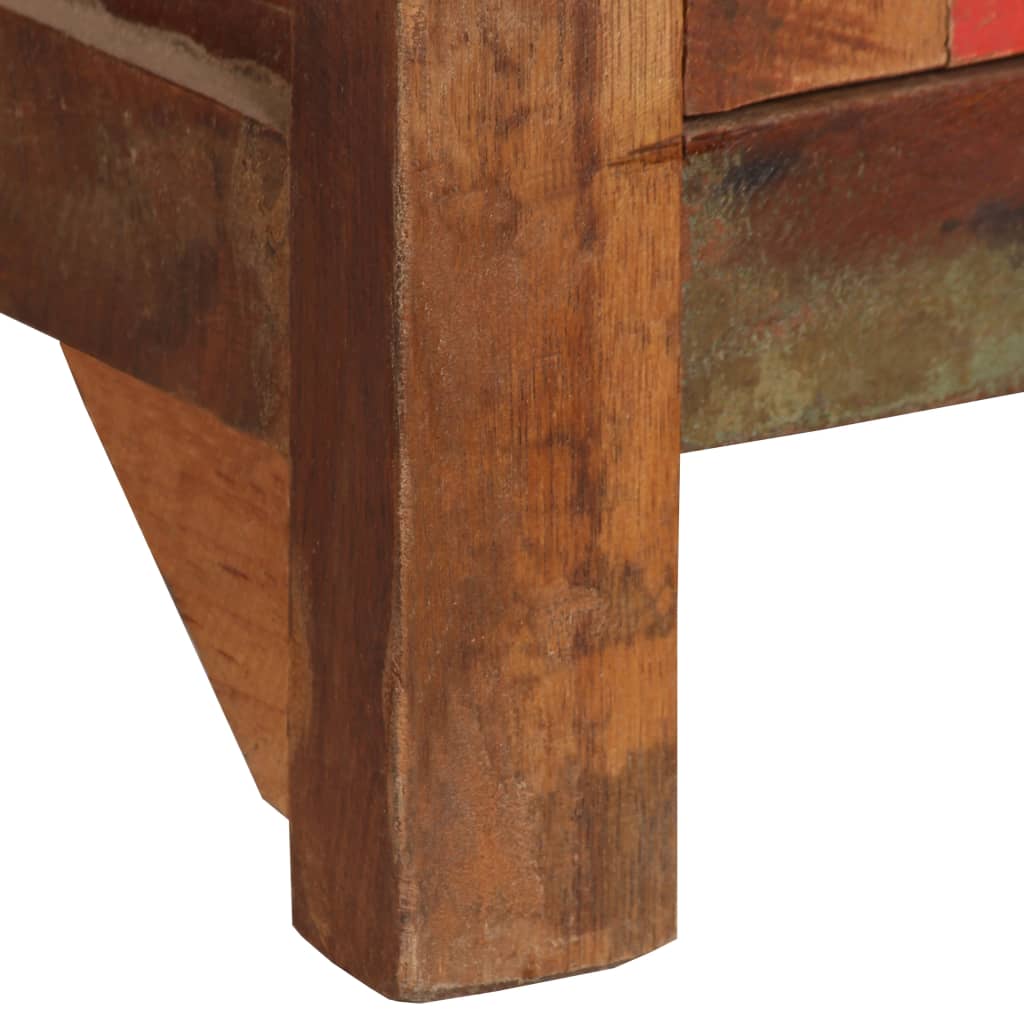 vidaXL Skänk med hyllor massivt återvunnet trä 65x30x180 cm