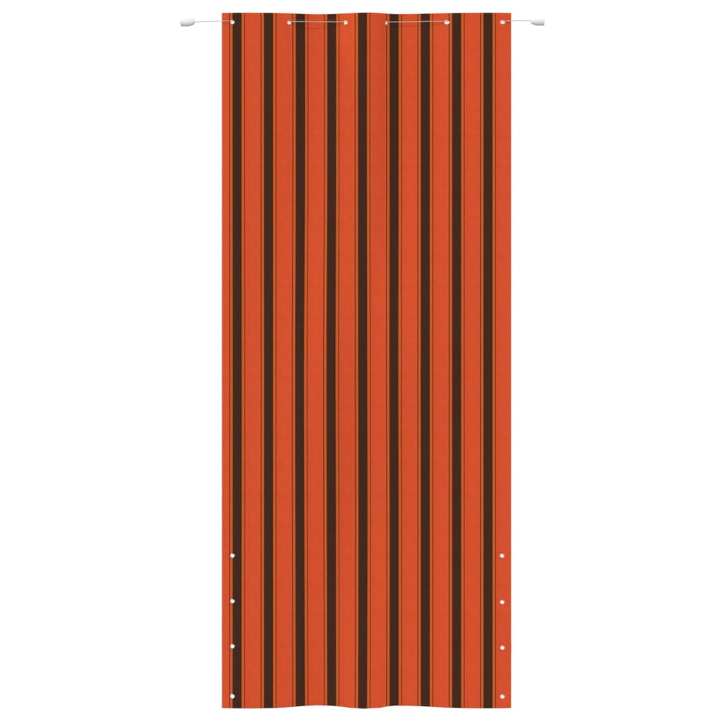 vidaXL Balkongskärm orange och brun 120x240 cm oxfordtyg