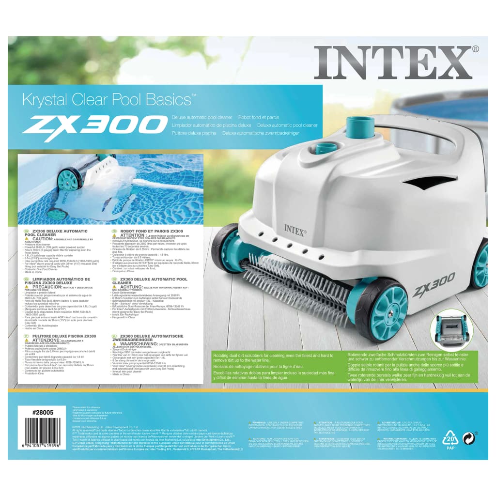 Intex ZX300 Automatisk poolrobot Deluxe