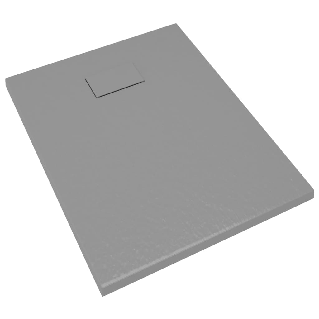 vidaXL Duschkar SMC grå 90x70 cm