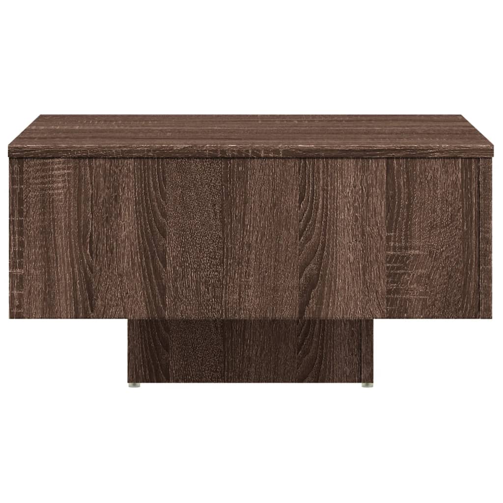 vidaXL Soffbord brun ek 60x60x31,5 cm konstruerat trä