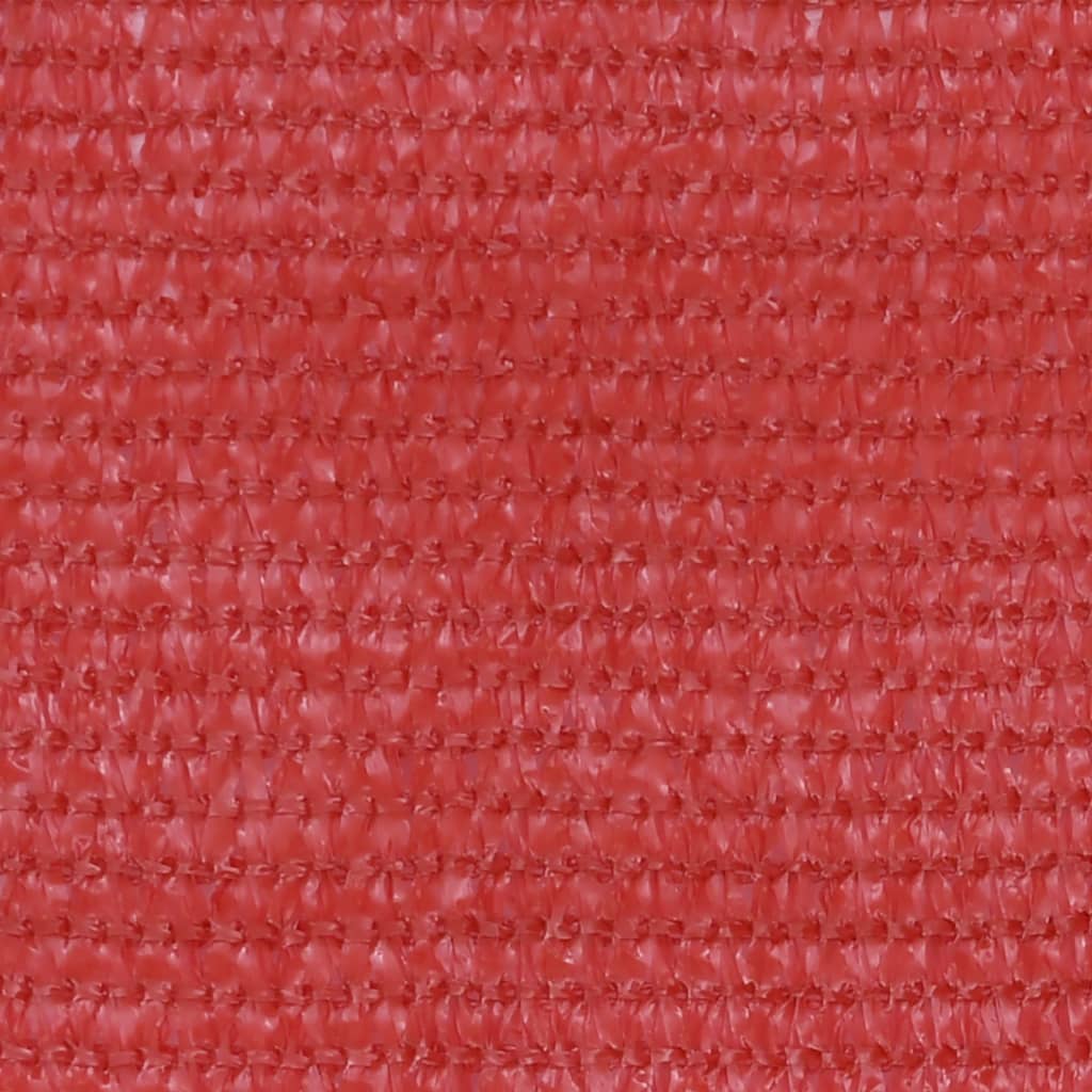 vidaXL Balkongskärm röd 75x500 cm HDPE