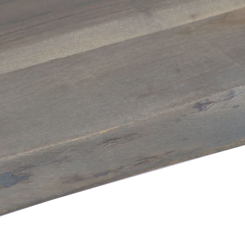 vidaXL Soffbord med levande kanter grå 115x60x40 cm massivt akaciaträ