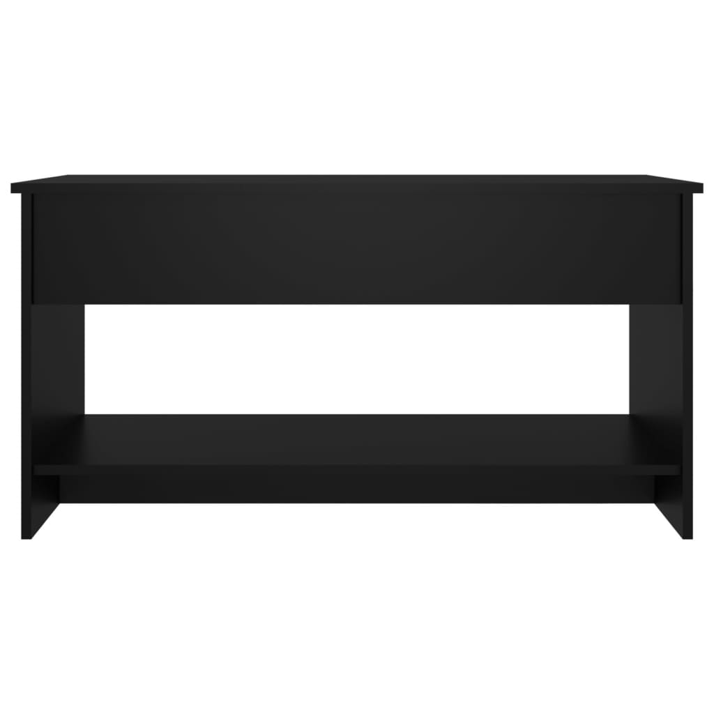 vidaXL Soffbord svart 102x50x52,5 cm konstruerat trä
