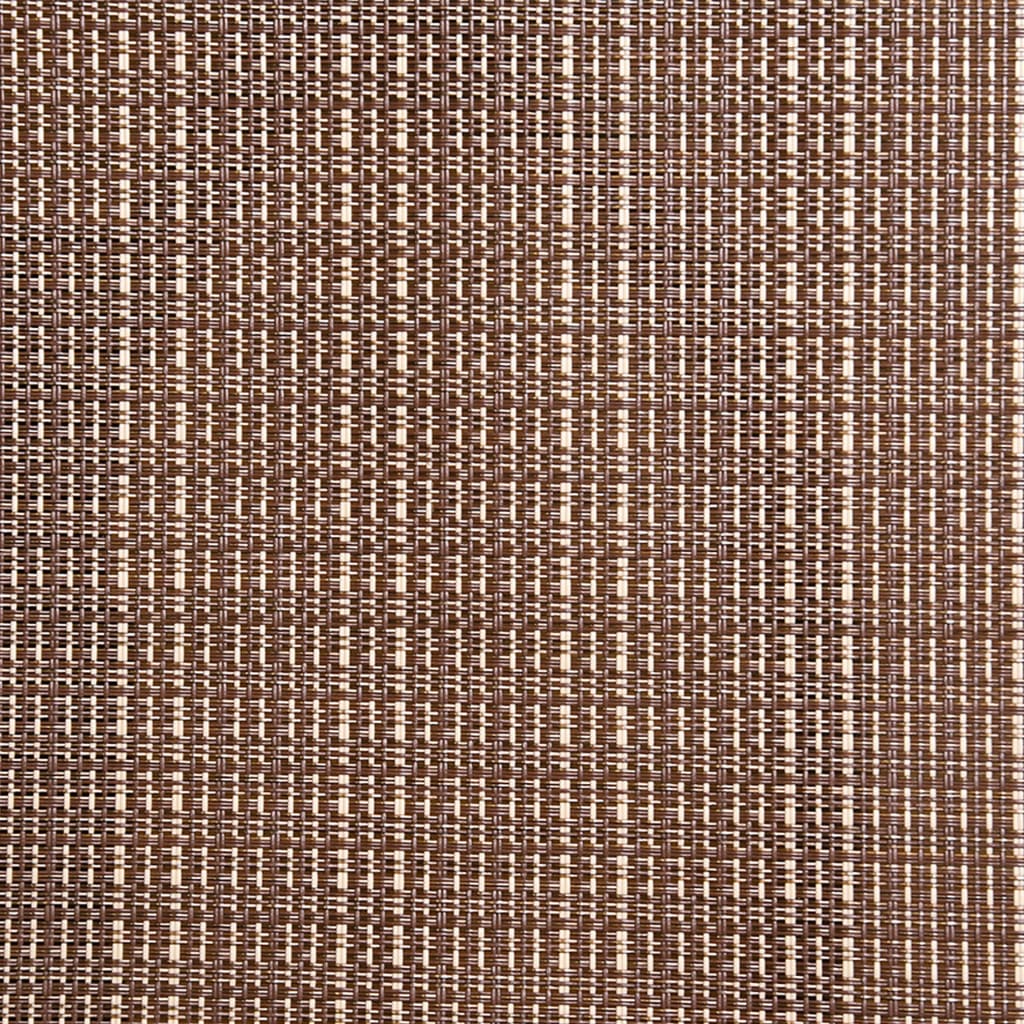 vidaXL Trädgårdsstolar snurrbara 2 st textilen och stål brun