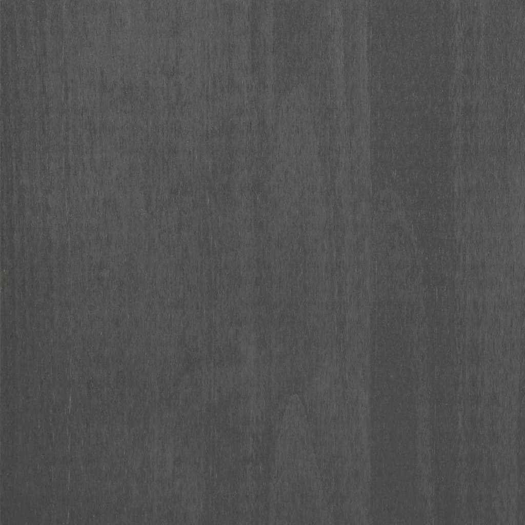 vidaXL Sängbord HAMAR mörkgrå 40x35x44,5 cm massiv furu