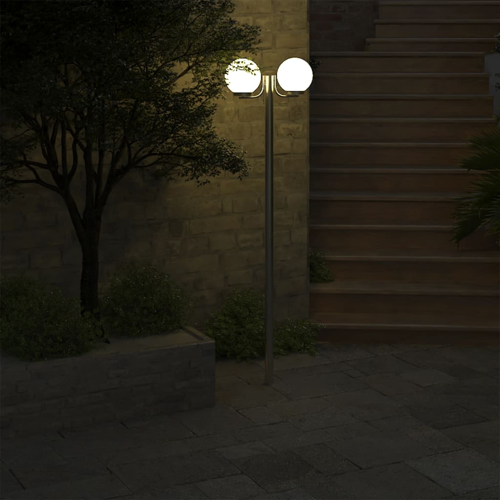 vidaXL Trädgårdslampa 2 lampor 220 cm