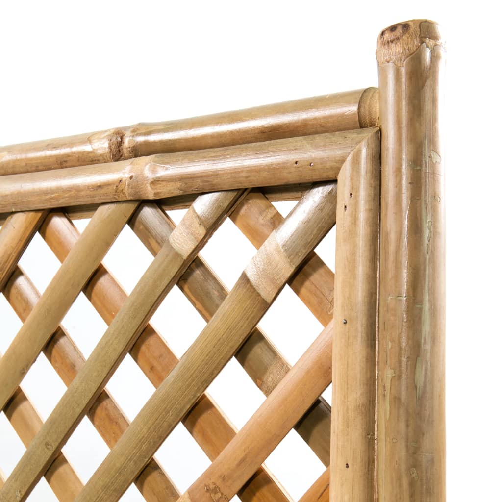 vidaXL Odlingslåda med spaljé bambu 70 cm