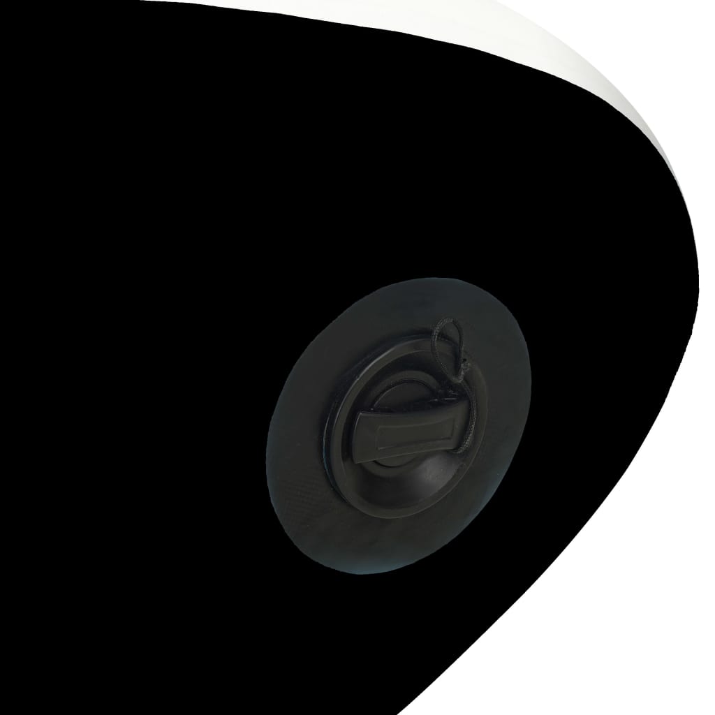 vidaXL SUP-bräda uppblåsbar 366x76x15 cm svart