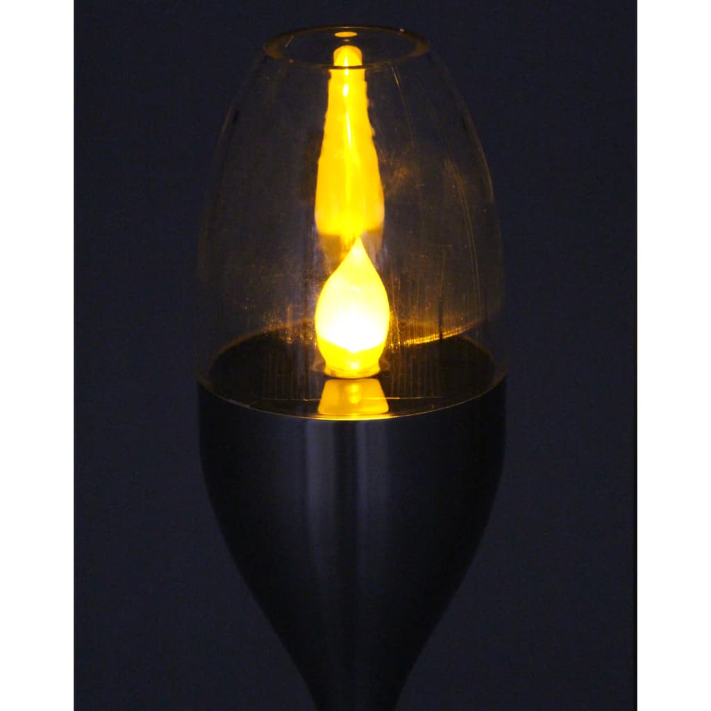 Luxform Trädgårdslampa solcell LED silver 41165