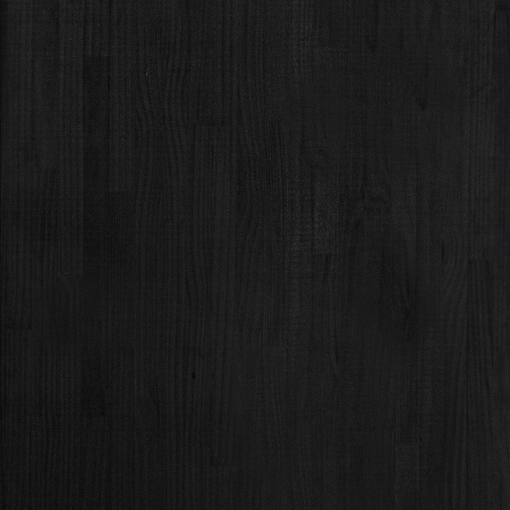 vidaXL Förvaringshylla svart 60x30x105 cm massiv furu