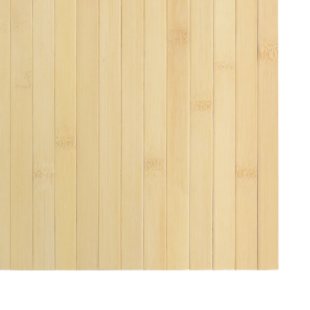 vidaXL Matta rektangulär ljus naturlig 60x500 cm bambu