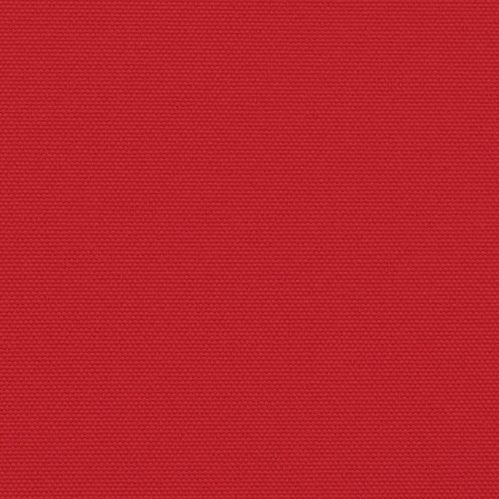 vidaXL Infällbar sidomarkis röd 100x500 cm