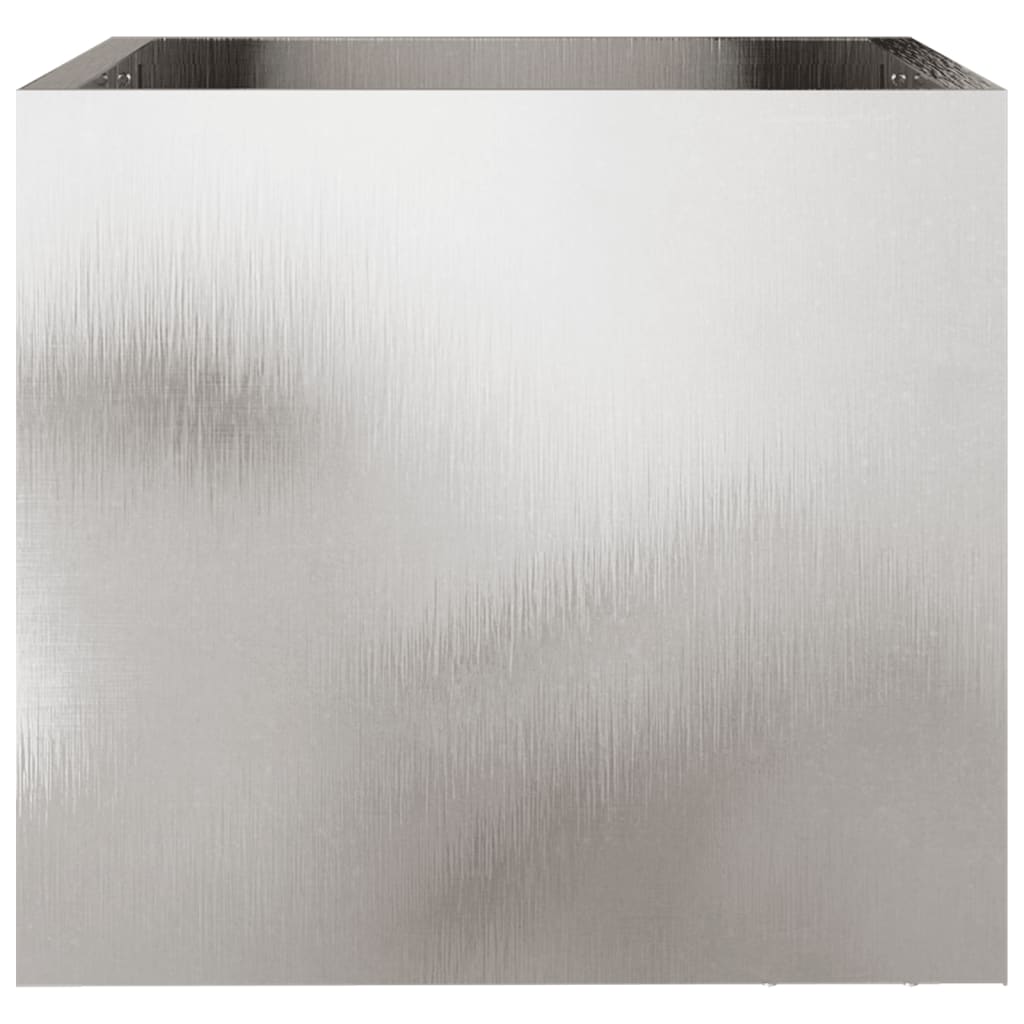 vidaXL Odlingslådor 2 st silver 32x30x29 cm rostfritt stål