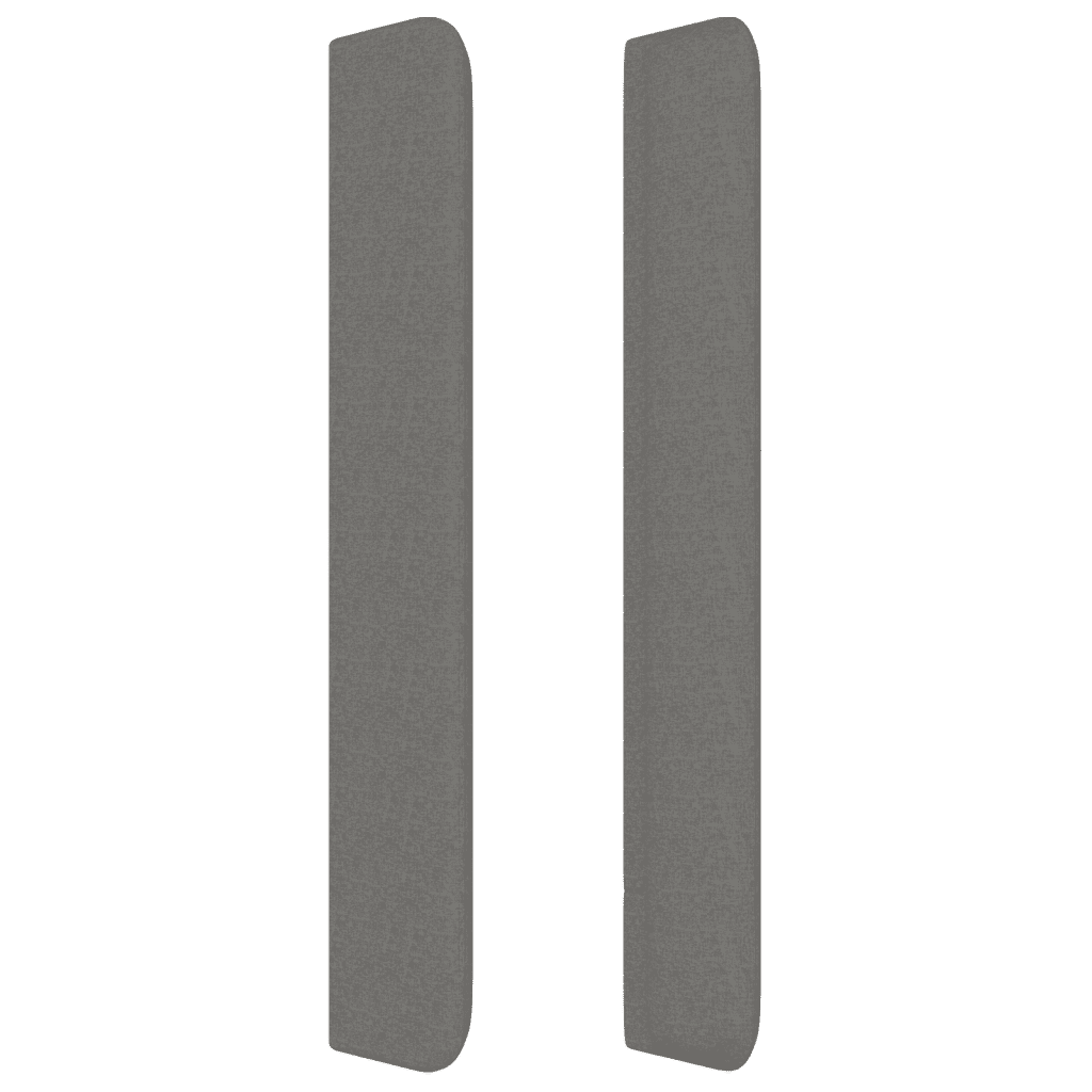 vidaXL Ramsäng med madrass mörkgrå 80x200 cm tyg