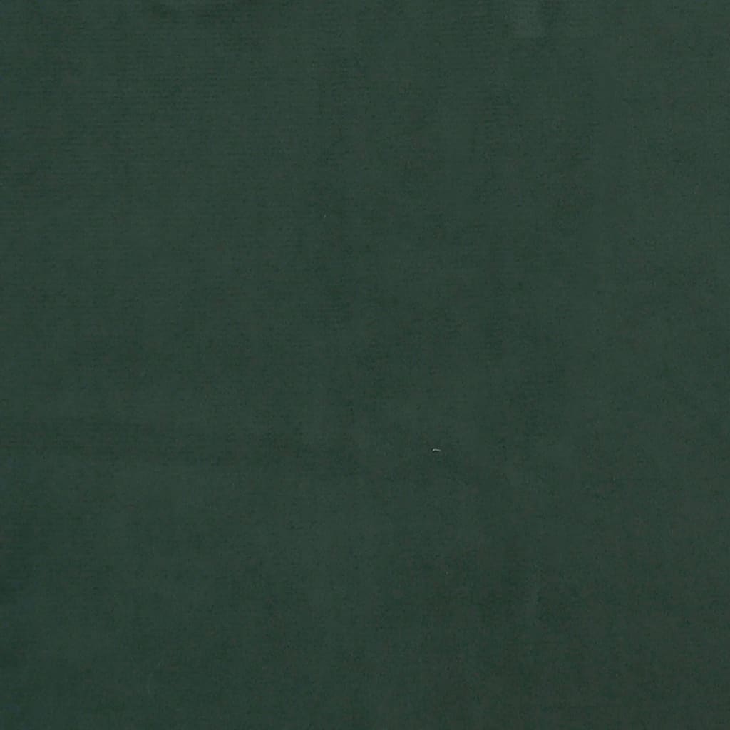 vidaXL Ramsäng mörkgrön 140x200 cm sammet