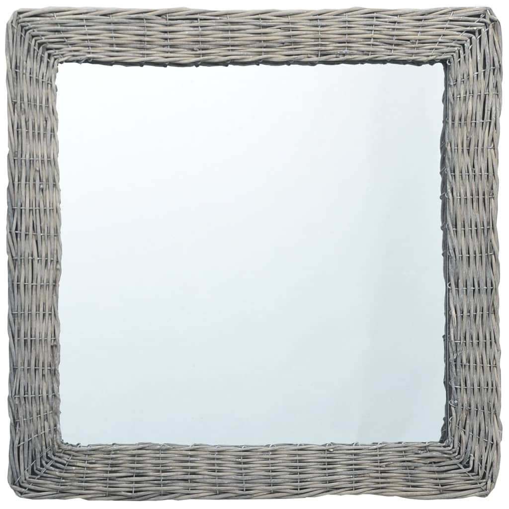 vidaXL Spegel 60x60 cm korgmaterial