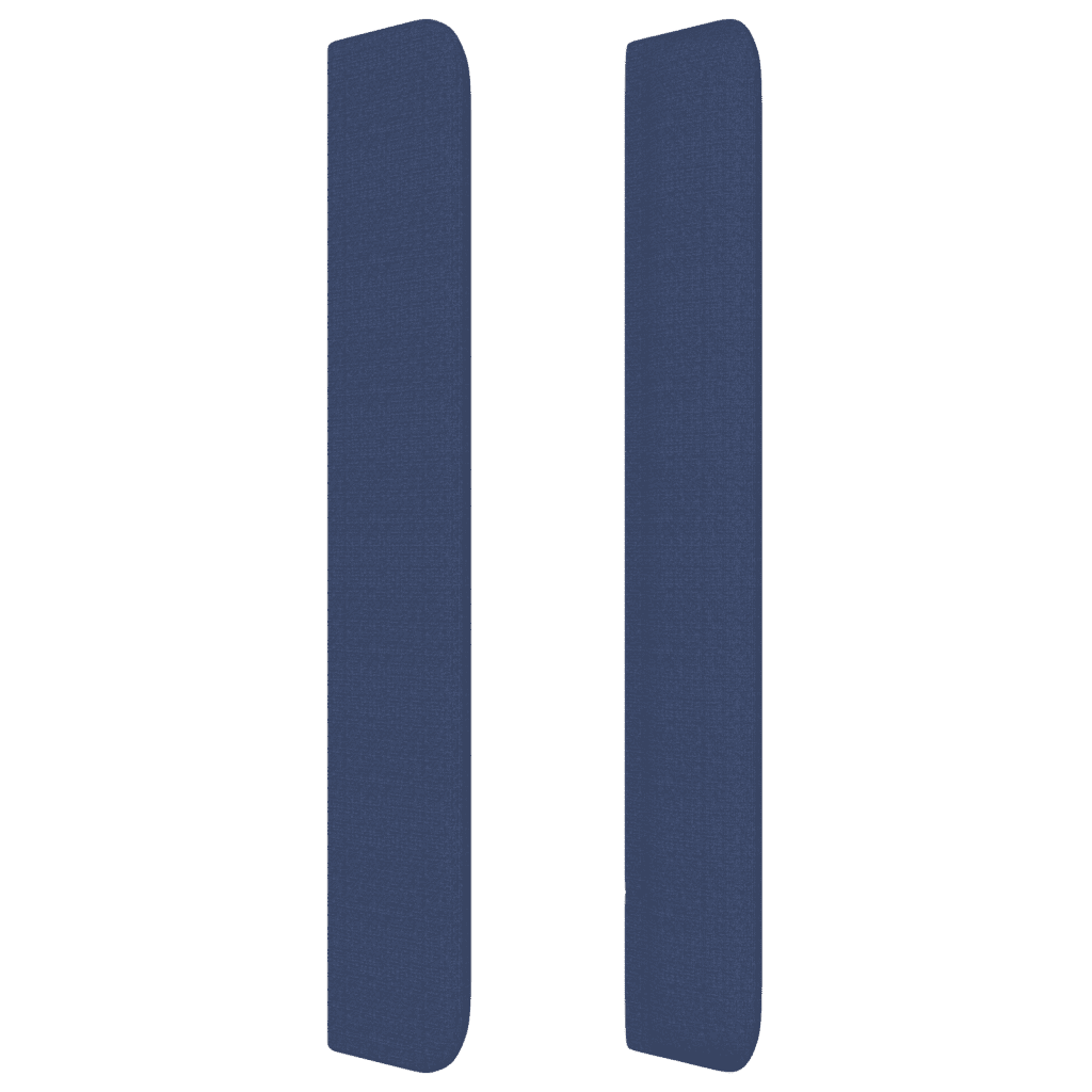 vidaXL Ramsäng med madrass blå 100x200 cm tyg
