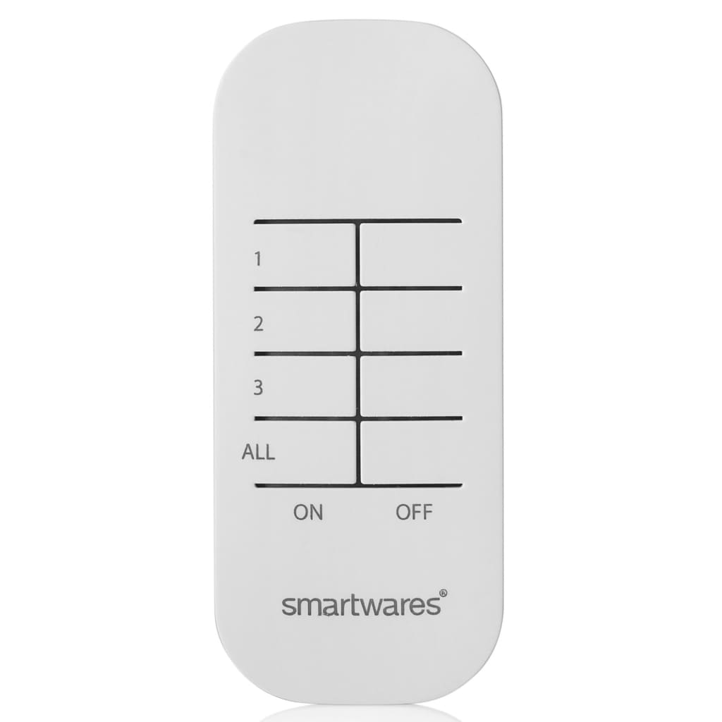 Smartwares Strömbrytarset inomhus 8x5,5x5,5 cm vit