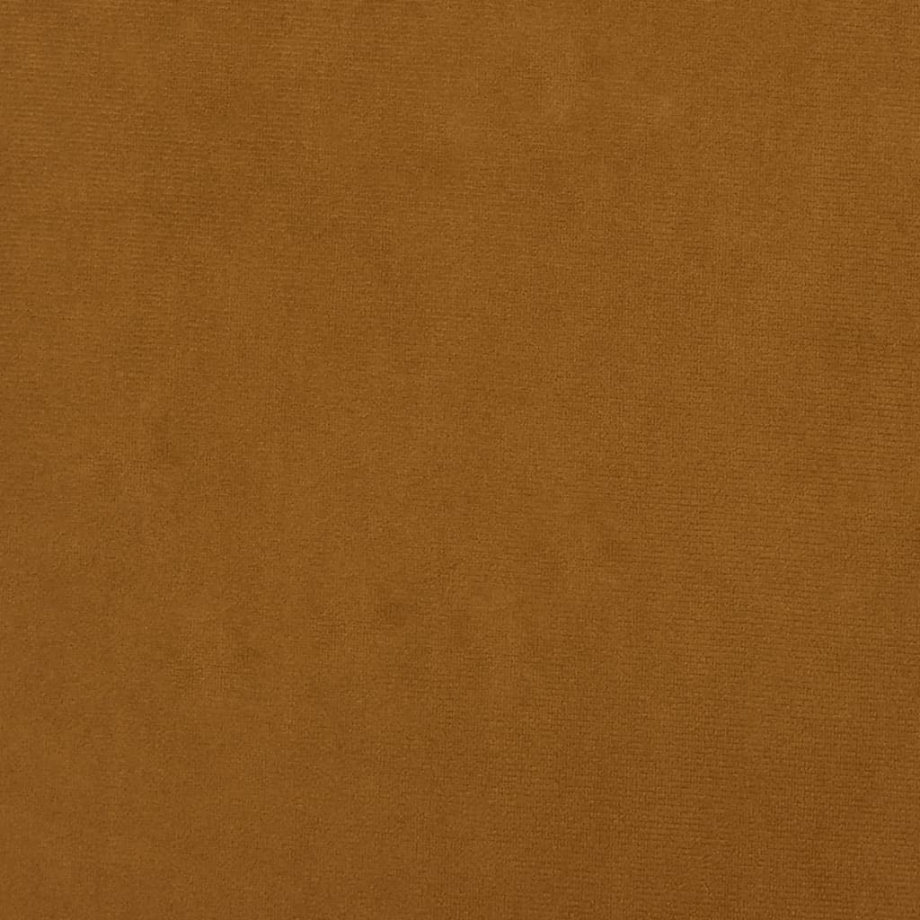 vidaXL Snurrbar matstol 4 st brun sammet