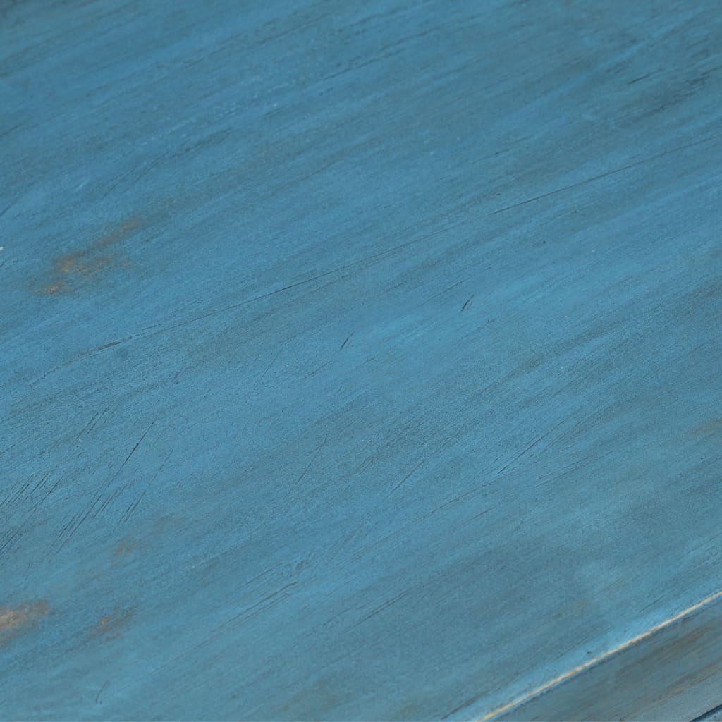 vidaXL Sängbord massivt mangoträ 40x30x50 cm blå