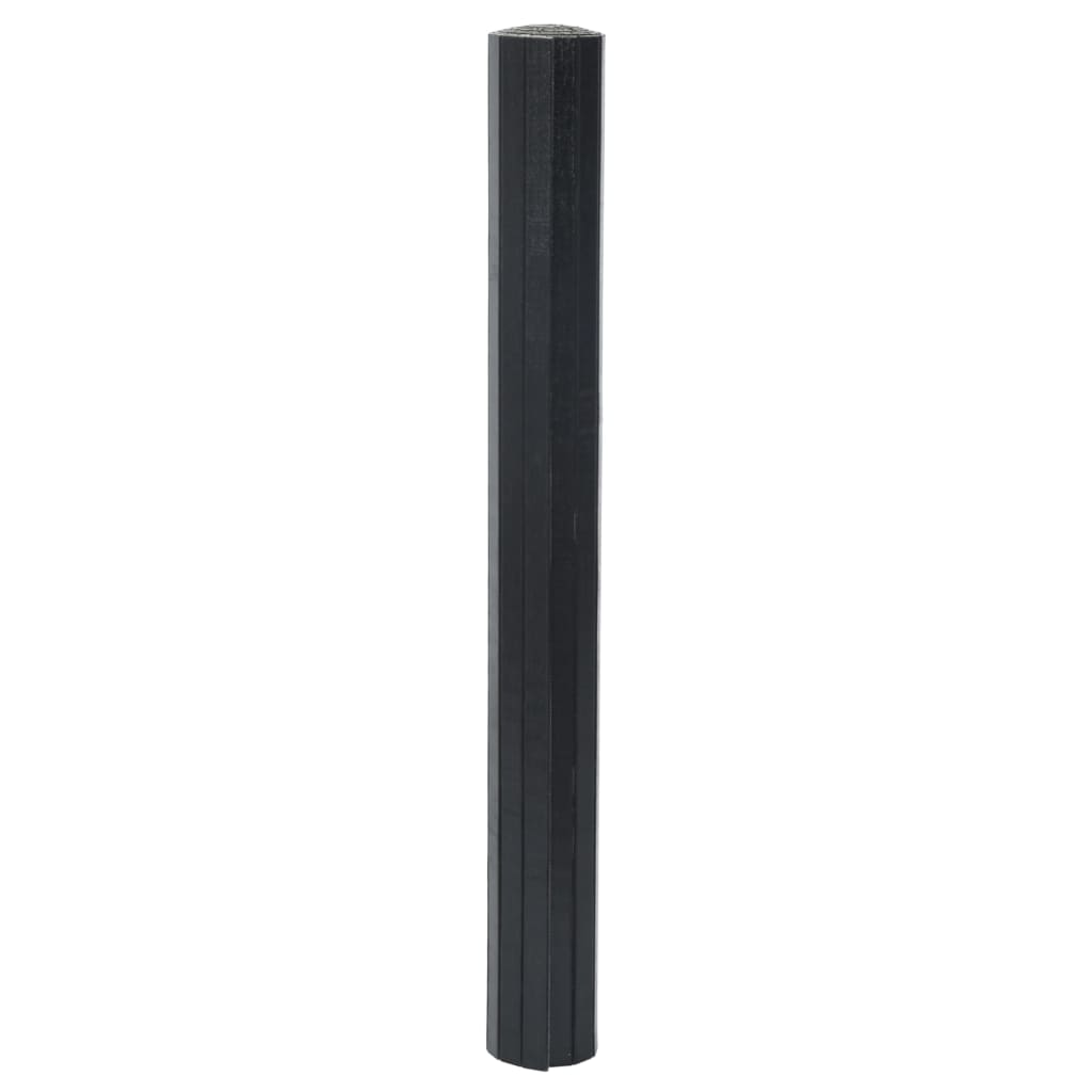 vidaXL Matta rektangulär svart 70x400 cm bambu