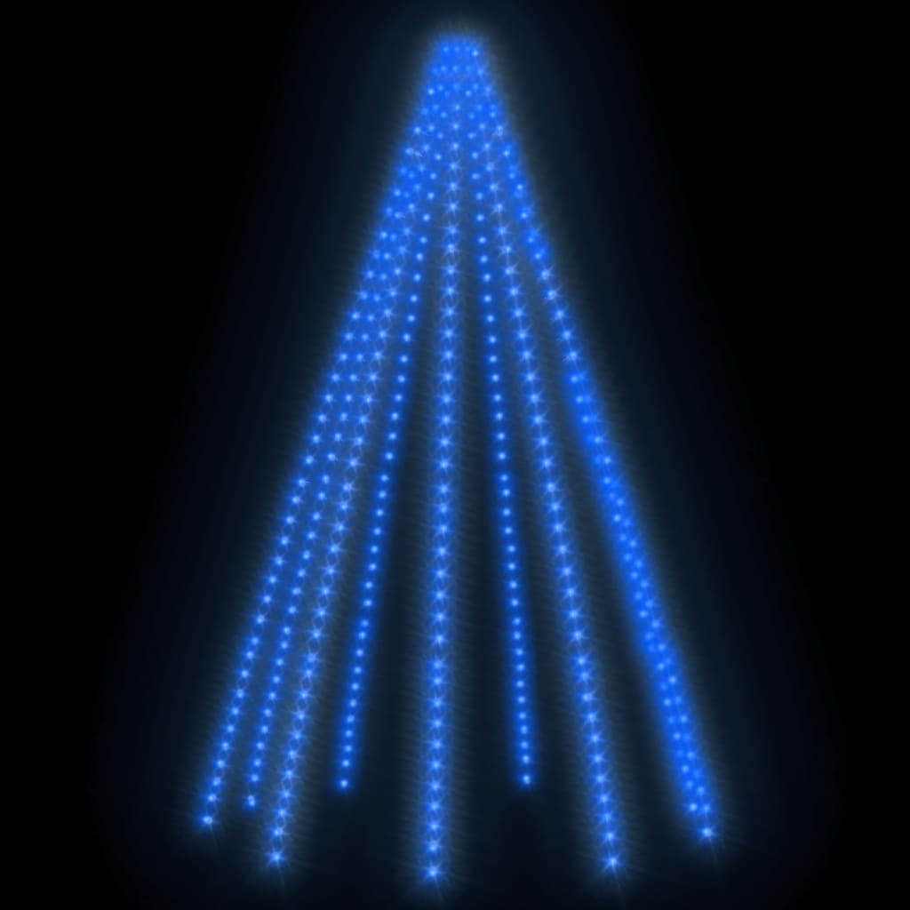 vidaXL Ljusnät för julgran 400 lysdioder Blå 400 cm