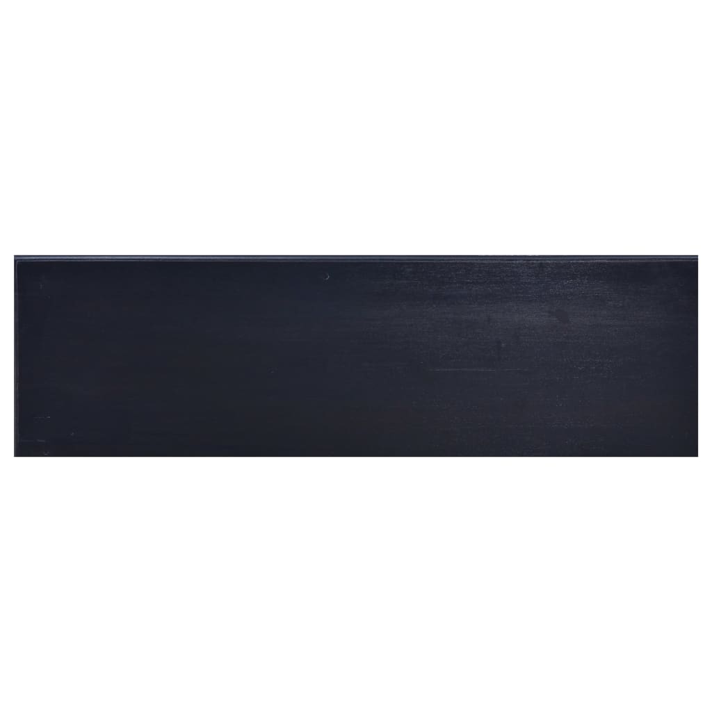 vidaXL TV-bänk ljus svart 100x30x45 cm massiv mahogny