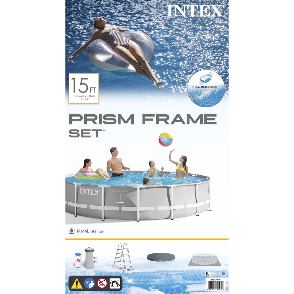 Intex Pool med tillbehör Prism Frame 457x107 cm 26724GN